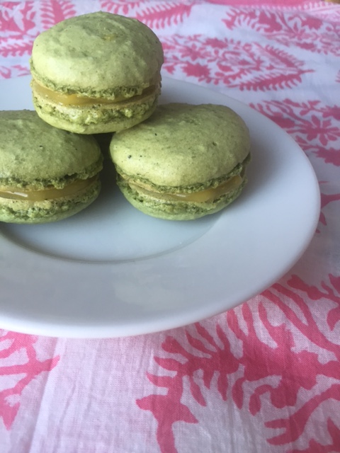 Matcha Lemon Macarons