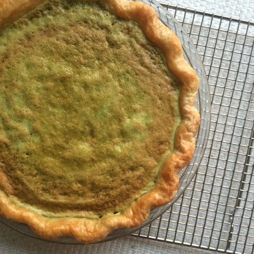 Matcha Custard Pie
