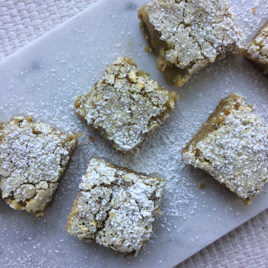 Pistachio Lime Squares