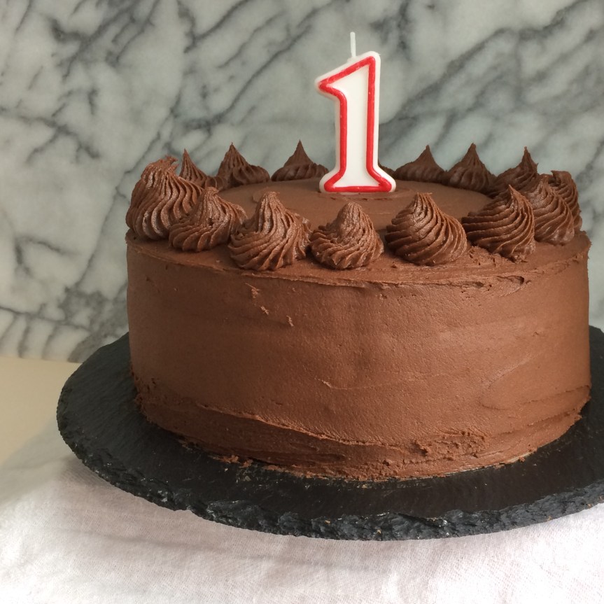 Yellow Cake with Fudge&nbsp;Icing