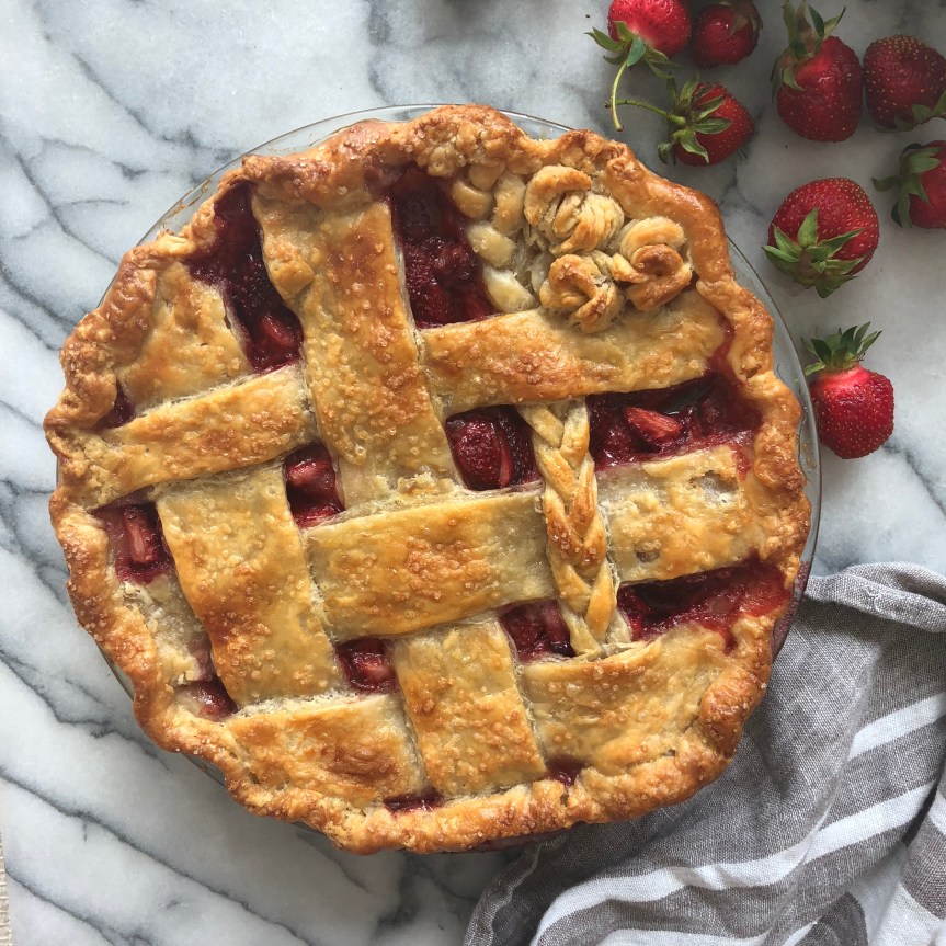 Black Bottom Strawberry&nbsp;Pie